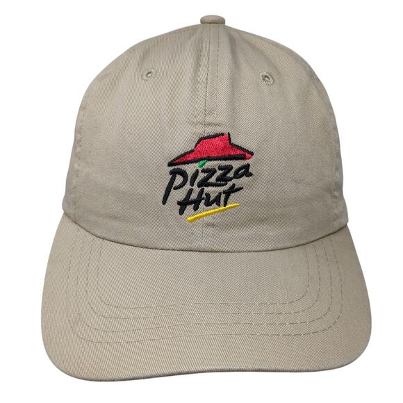 Pizza Hut AmeriServe Slideback Baseball Cap Brown One Size Adjustable 6 Panel - Picture 1 of 5